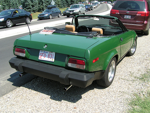 This American Triumph TR7 is fitted with nice alloy wheels and has had the